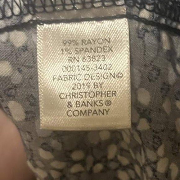 CJ Banks Navy and White Blouse - Picture 5 of 5